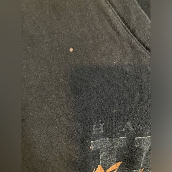 Harley Davidson Black V-Neck Graphic T-Shirt, Women's Size Large - Picture 3 of 5